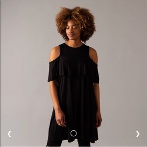 Agnes & Dora Cold Shoulder Tunic Black